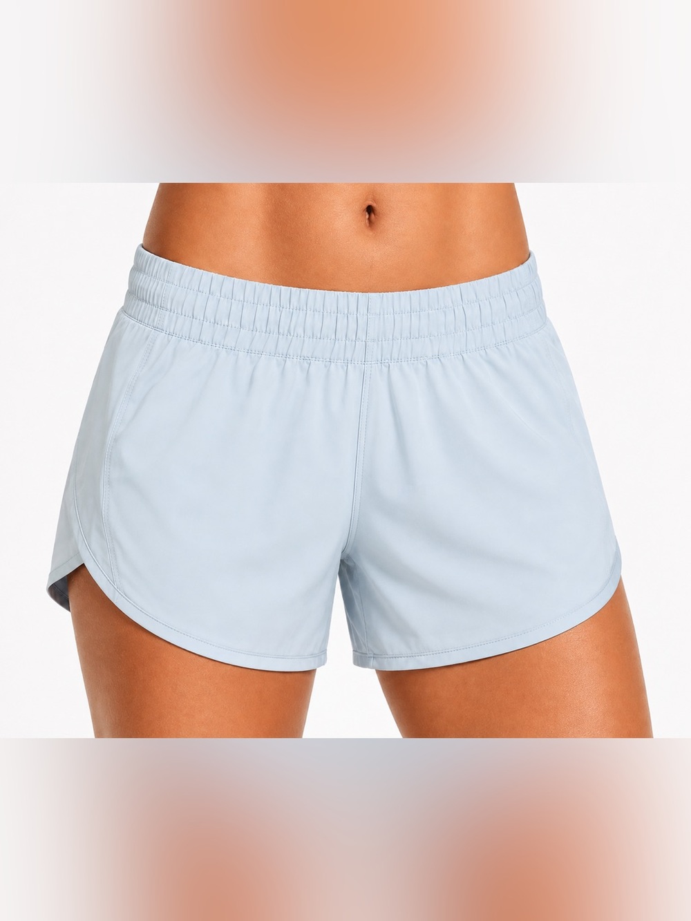 Lululemon Track That High-Rise Lined Short 5" size 4 light blue